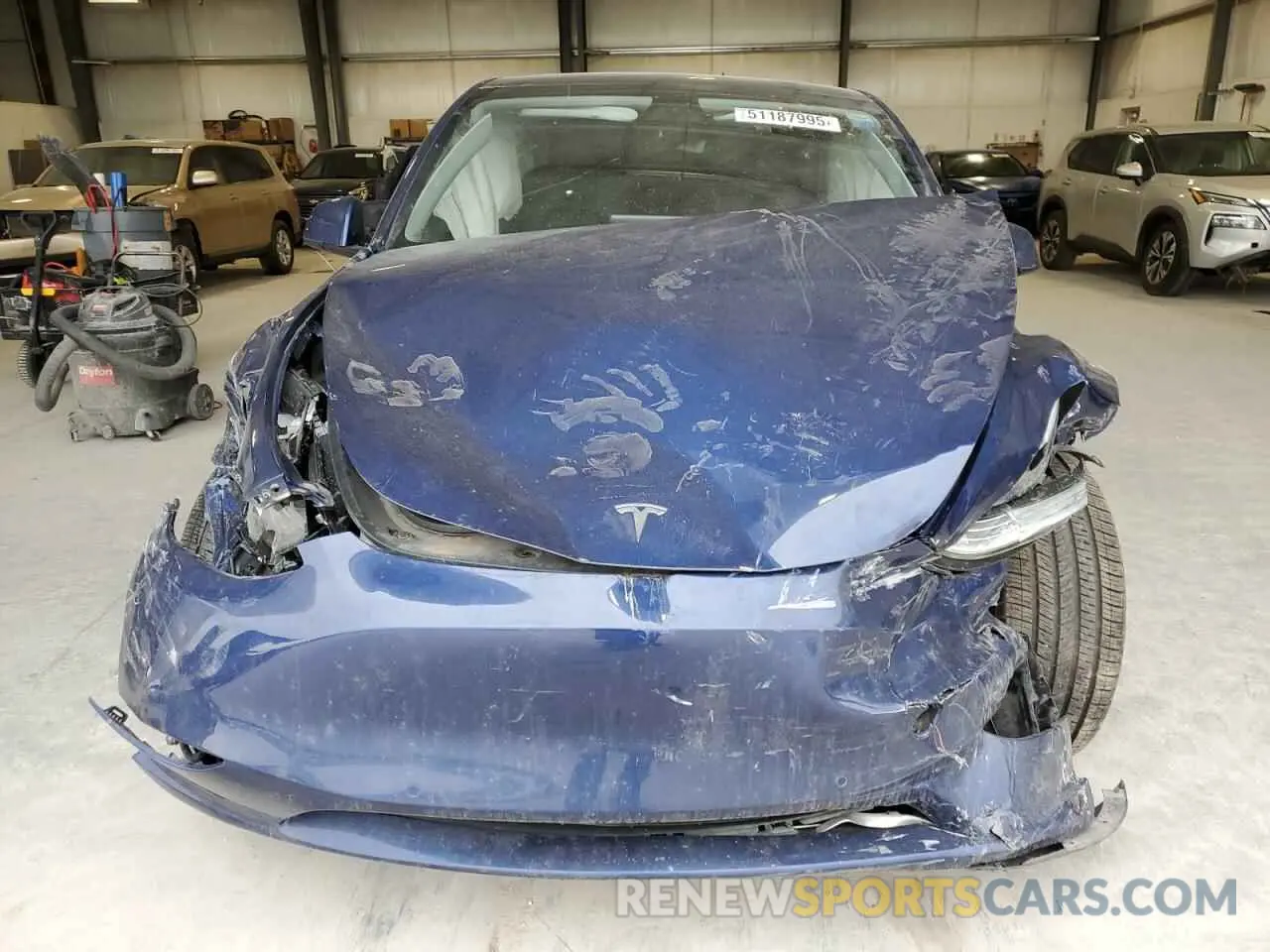 5 fotografías del automóvil dañado 5YJYGDEE8MF208063 TESLA MODEL Y 2021