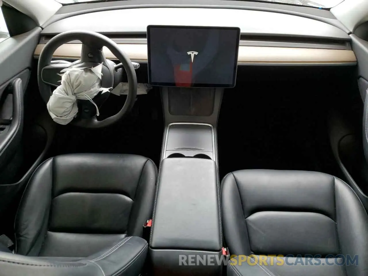 8 fotografías del automóvil dañado 5YJYGDEE8MF208063 TESLA MODEL Y 2021