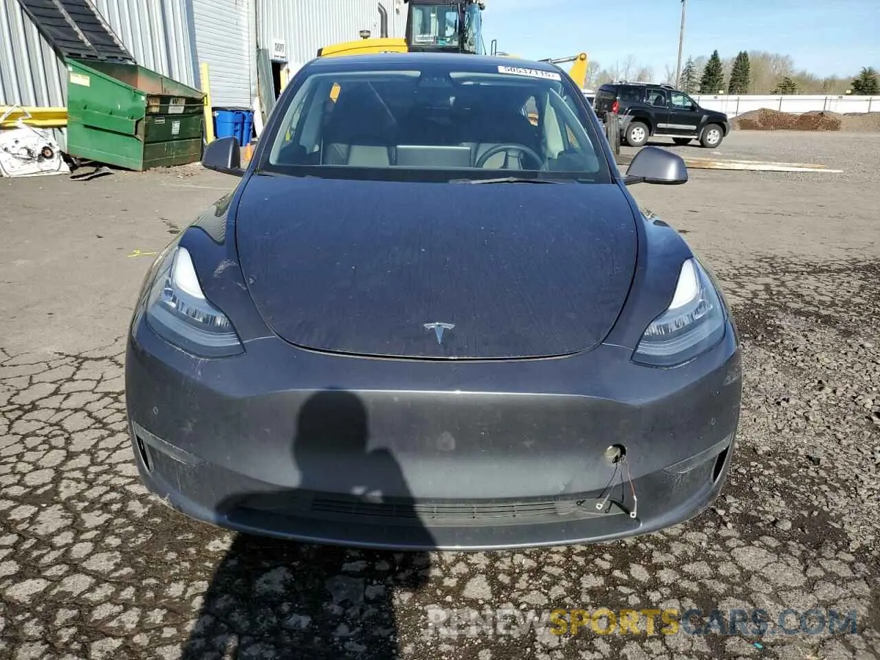 5 fotografías del automóvil dañado 5YJYGDEE8MF217460 TESLA MODEL Y 2021