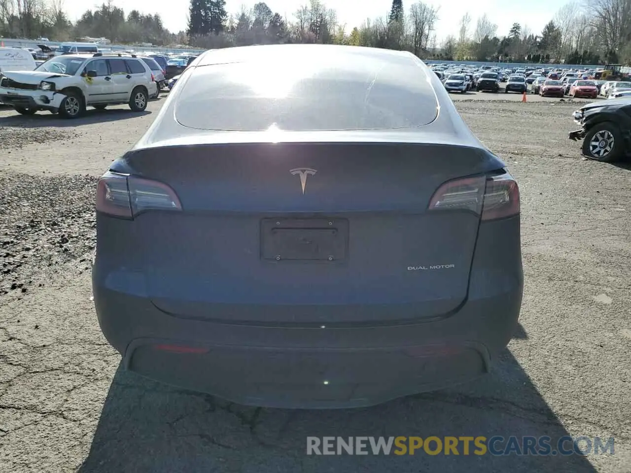 6 fotografías del automóvil dañado 5YJYGDEE8MF217460 TESLA MODEL Y 2021