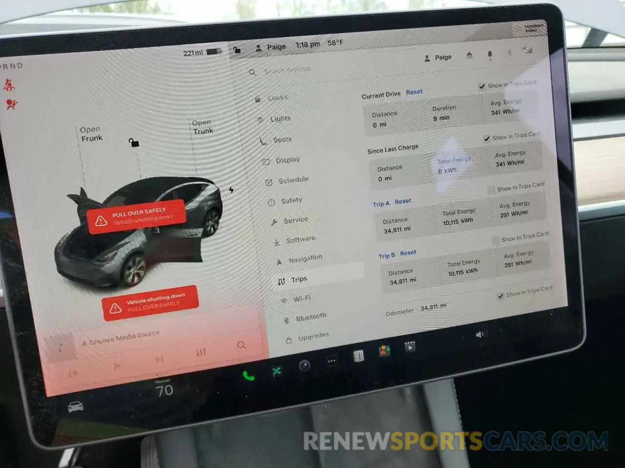 9 fotografías del automóvil dañado 5YJYGDEE8MF217460 TESLA MODEL Y 2021
