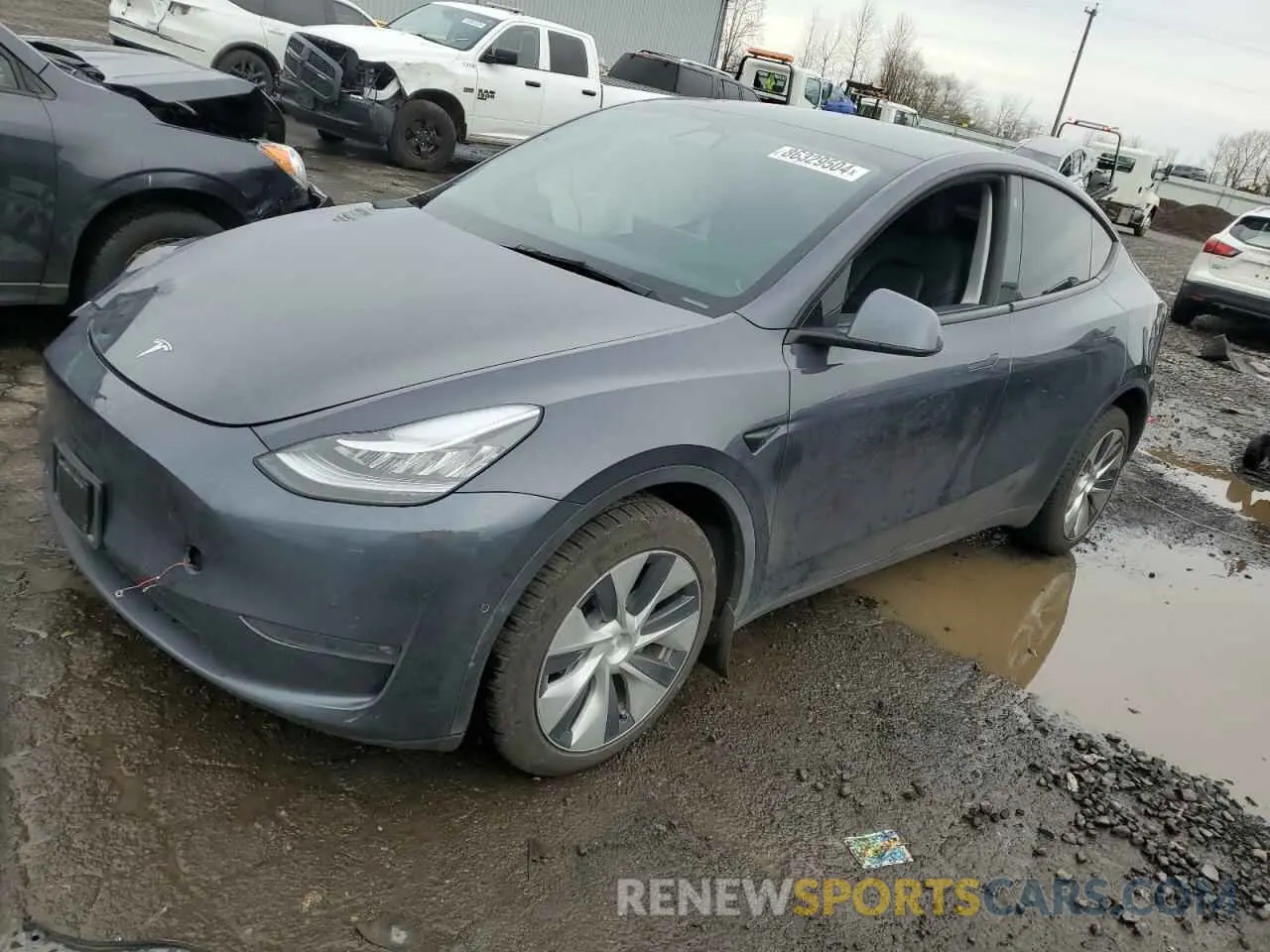 1 fotografías del automóvil dañado 5YJYGDEE8MF241886 TESLA MODEL Y 2021