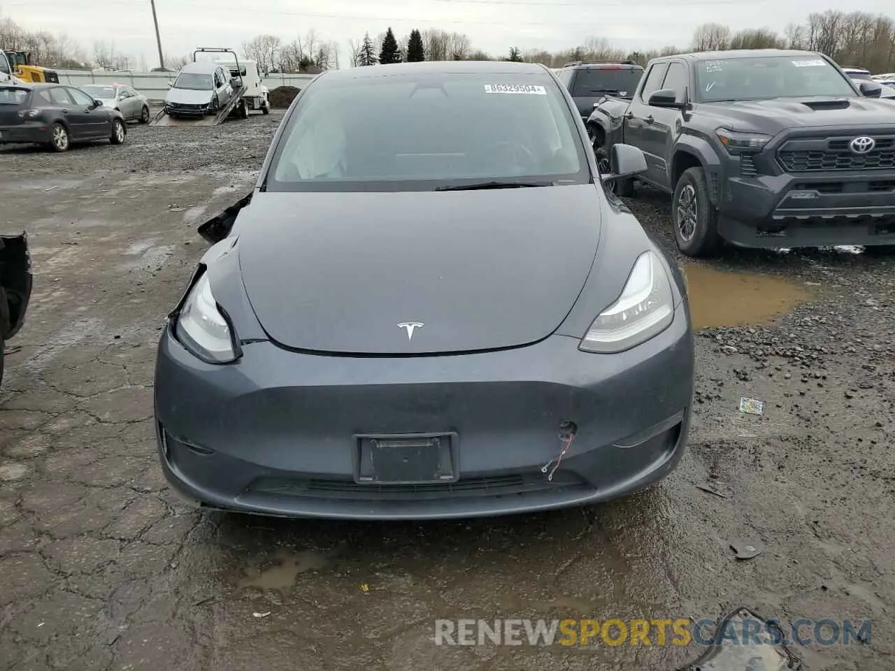 5 fotografías del automóvil dañado 5YJYGDEE8MF241886 TESLA MODEL Y 2021