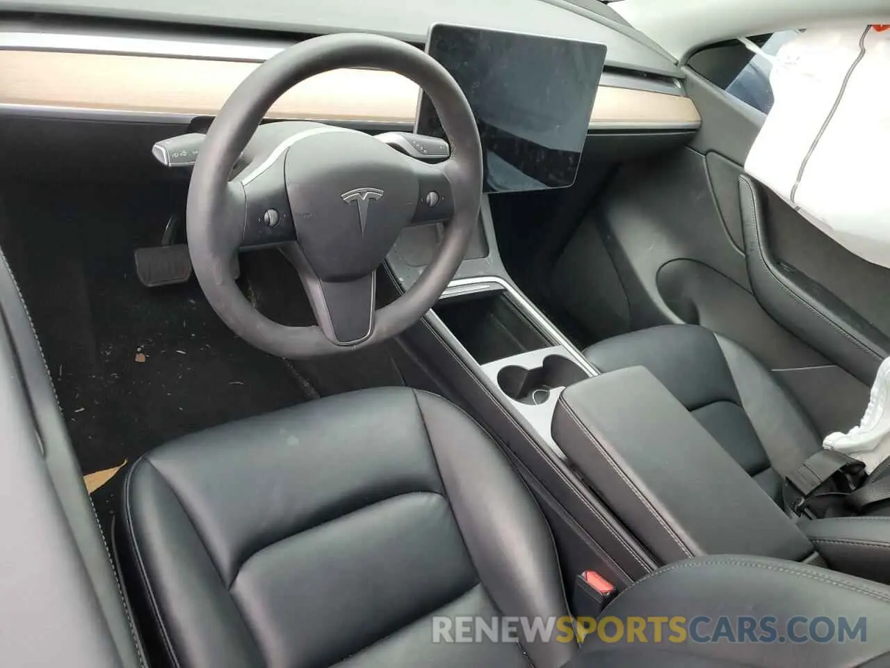 8 fotografías del automóvil dañado 5YJYGDEE8MF241886 TESLA MODEL Y 2021