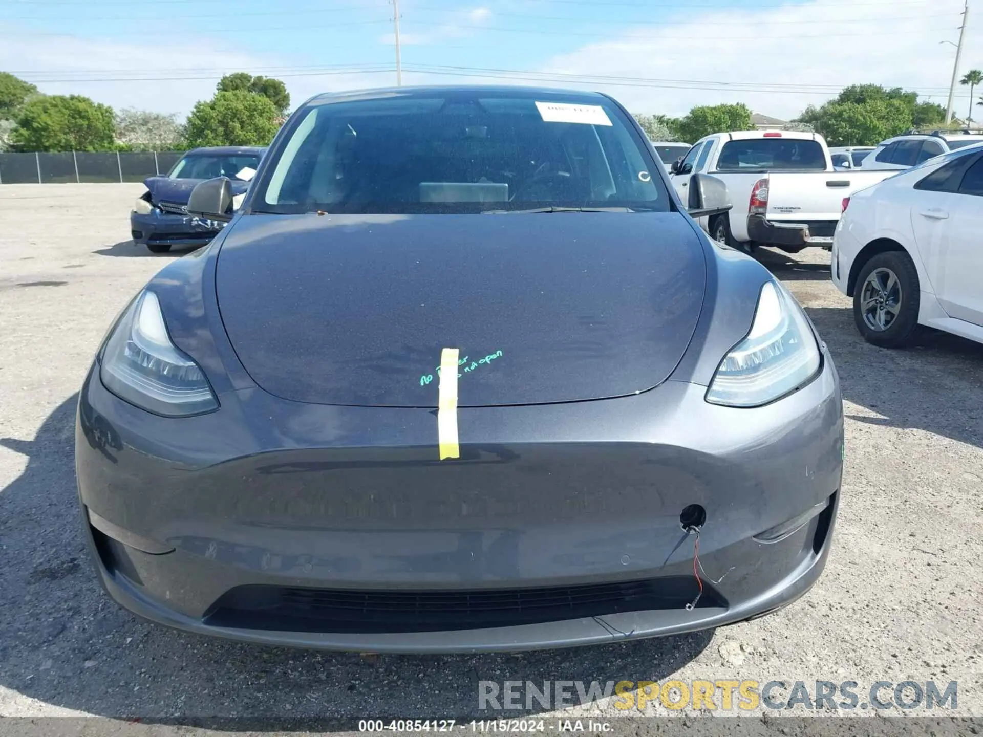 12 fotografías del automóvil dañado 5YJYGDEE8MF262768 TESLA MODEL Y 2021