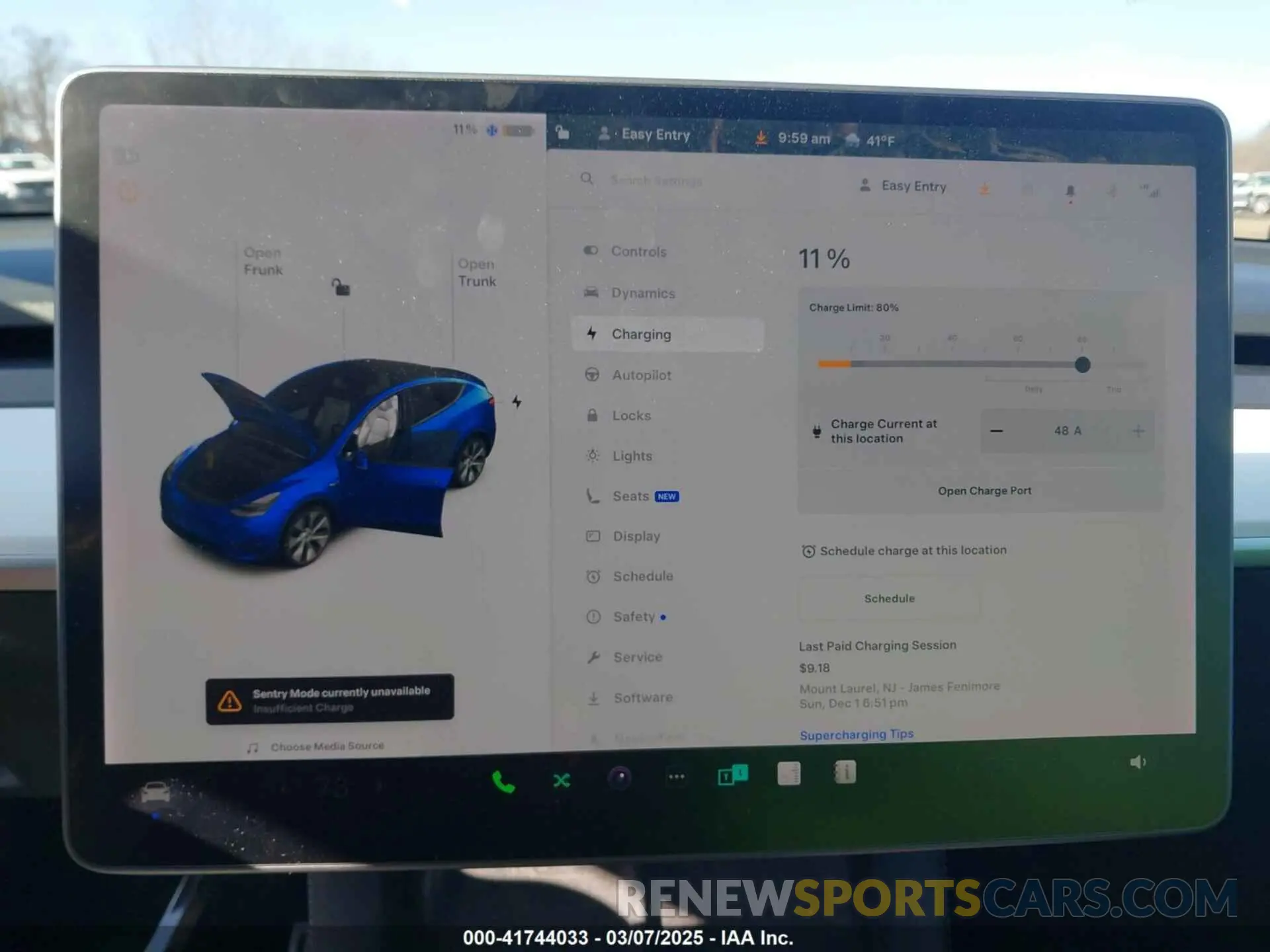 17 fotografías del automóvil dañado 5YJYGDEE8MF293230 TESLA MODEL Y 2021