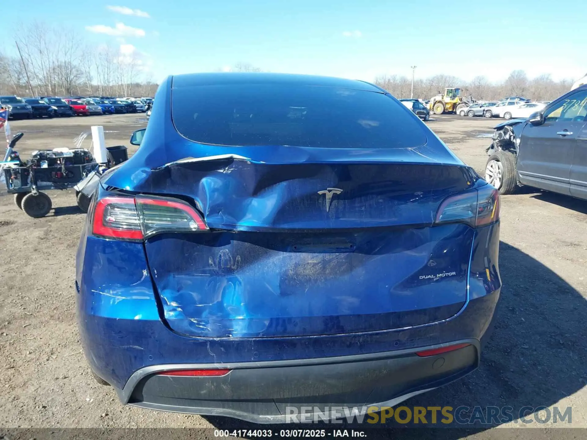 6 fotografías del automóvil dañado 5YJYGDEE8MF293230 TESLA MODEL Y 2021