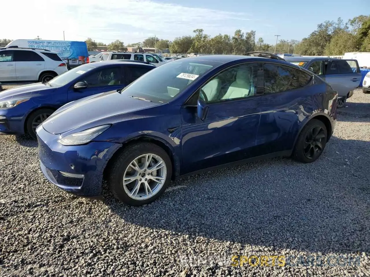 1 fotografías del automóvil dañado 5YJYGDEE9MF066239 TESLA MODEL Y 2021