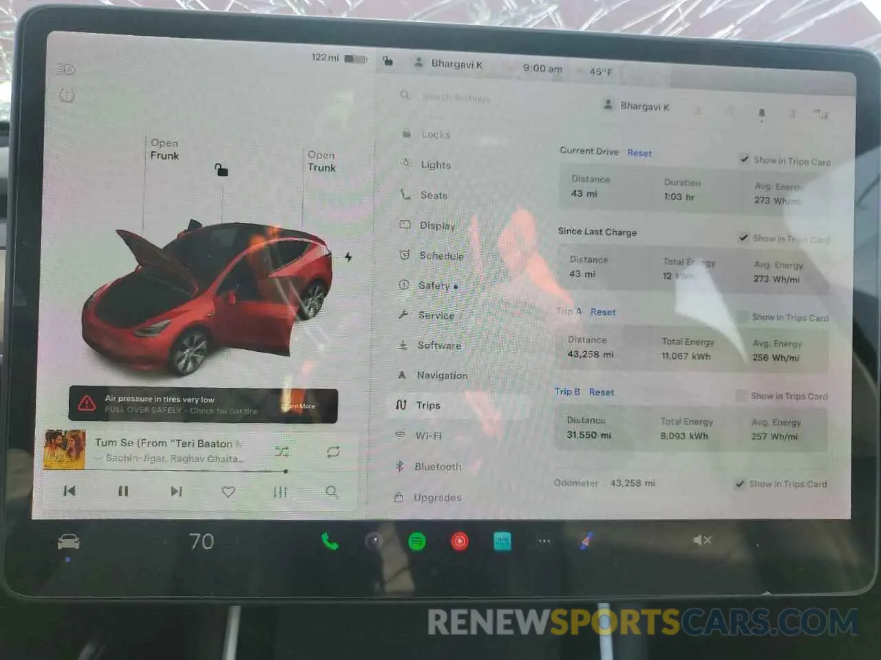 9 fotografías del automóvil dañado 5YJYGDEE9MF075698 TESLA MODEL Y 2021