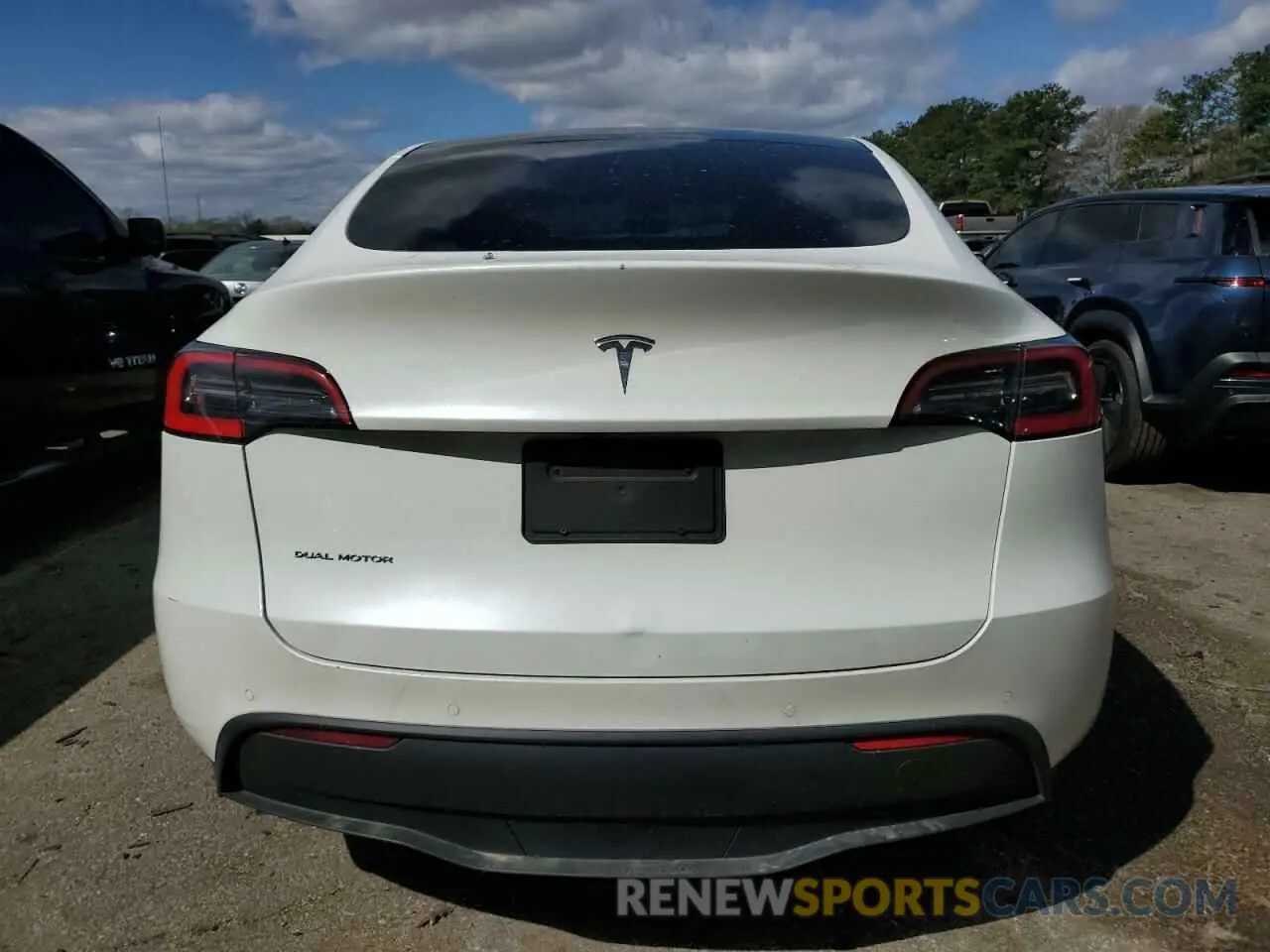 6 fotografías del automóvil dañado 5YJYGDEE9MF080349 TESLA MODEL Y 2021