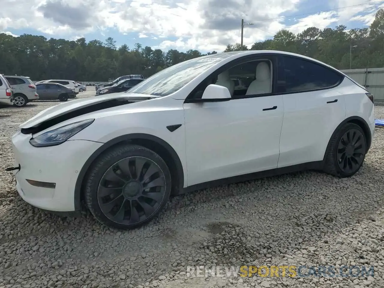 1 fotografías del automóvil dañado 5YJYGDEE9MF085549 TESLA MODEL Y 2021