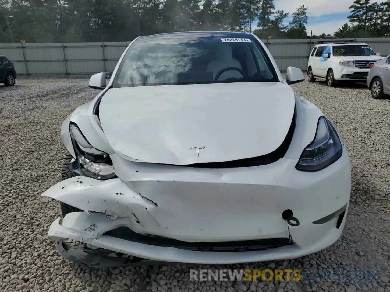 5 fotografías del automóvil dañado 5YJYGDEE9MF085549 TESLA MODEL Y 2021