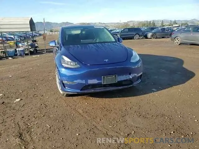 11 fotografías del automóvil dañado 5YJYGDEE9MF090167 TESLA MODEL Y 2021