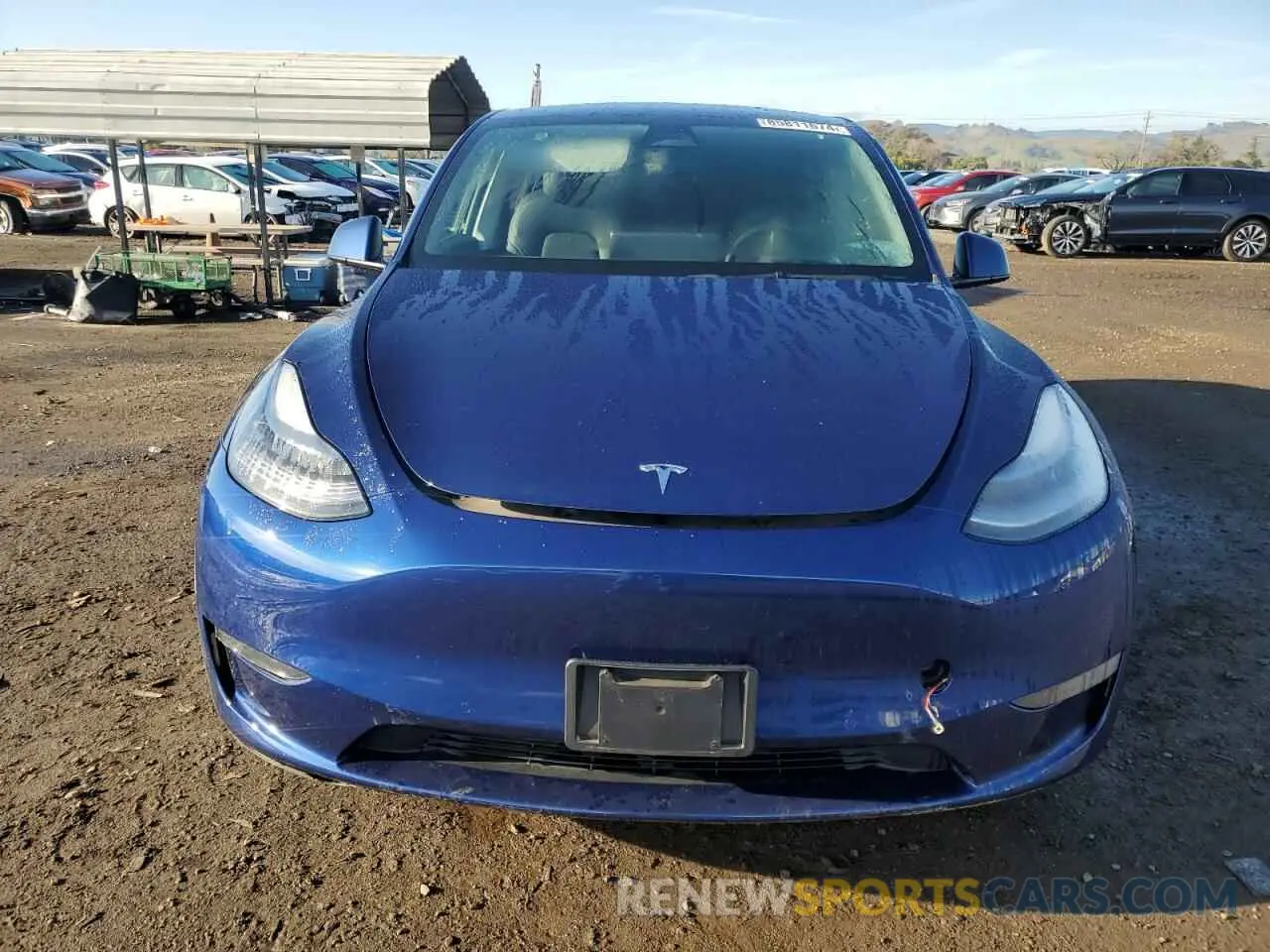 5 fotografías del automóvil dañado 5YJYGDEE9MF090167 TESLA MODEL Y 2021