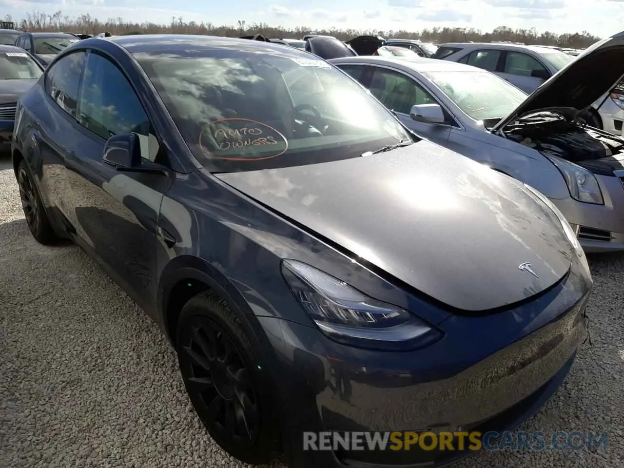 1 fotografías del automóvil dañado 5YJYGDEE9MF108585 TESLA MODEL Y 2021