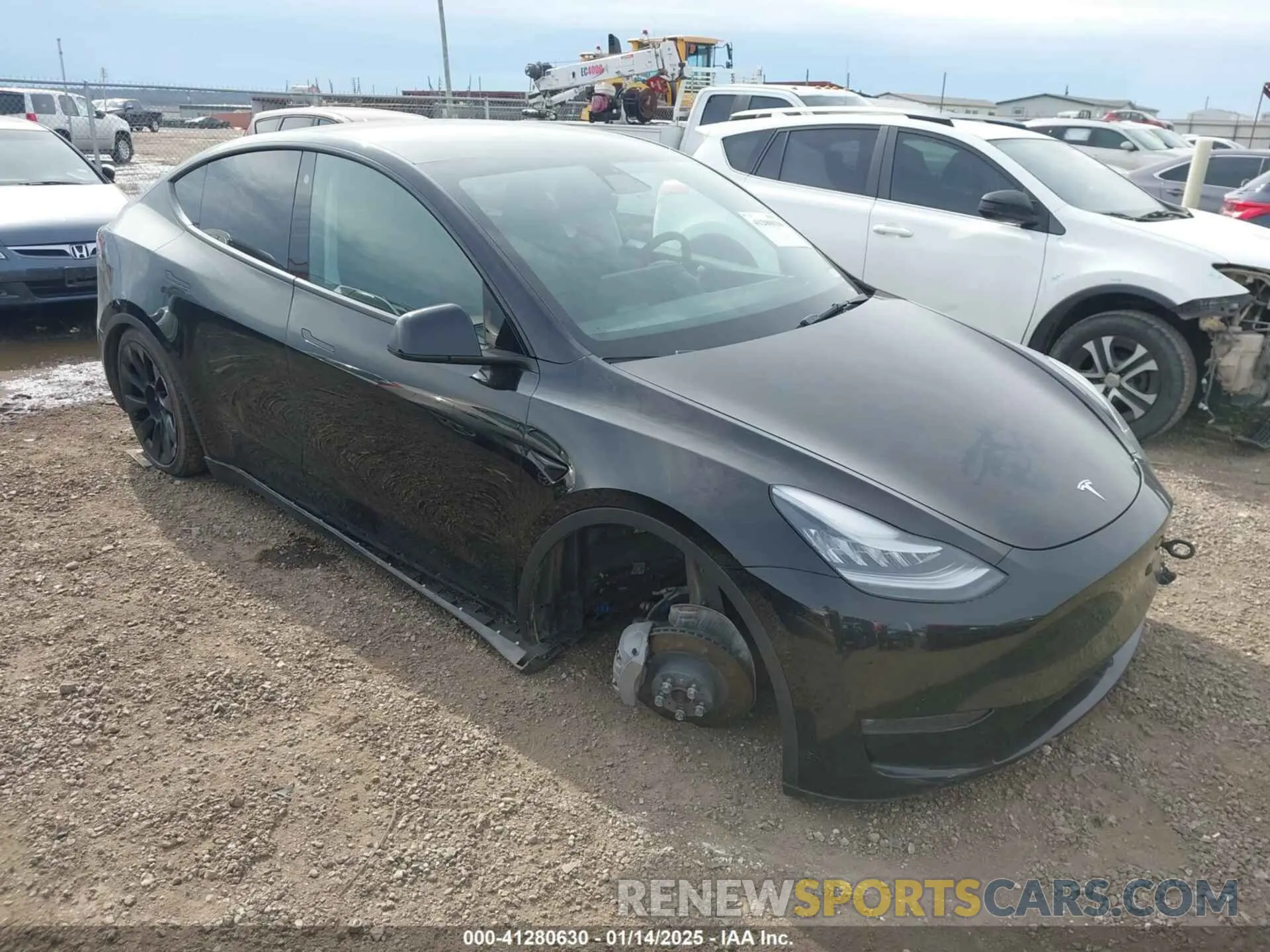1 fotografías del automóvil dañado 5YJYGDEE9MF111843 TESLA MODEL Y 2021