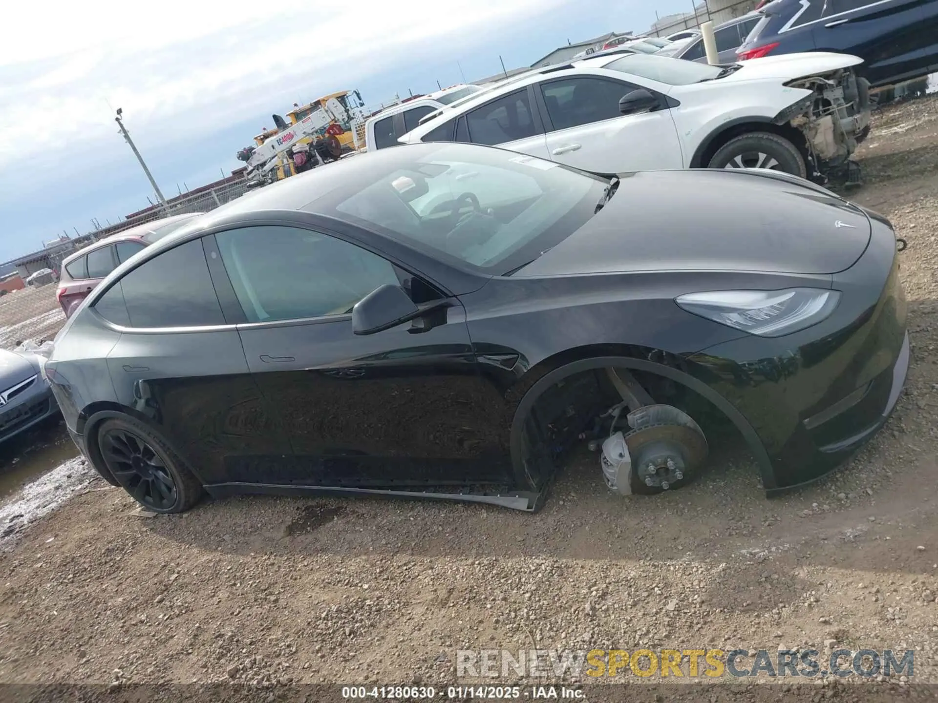 14 fotografías del automóvil dañado 5YJYGDEE9MF111843 TESLA MODEL Y 2021