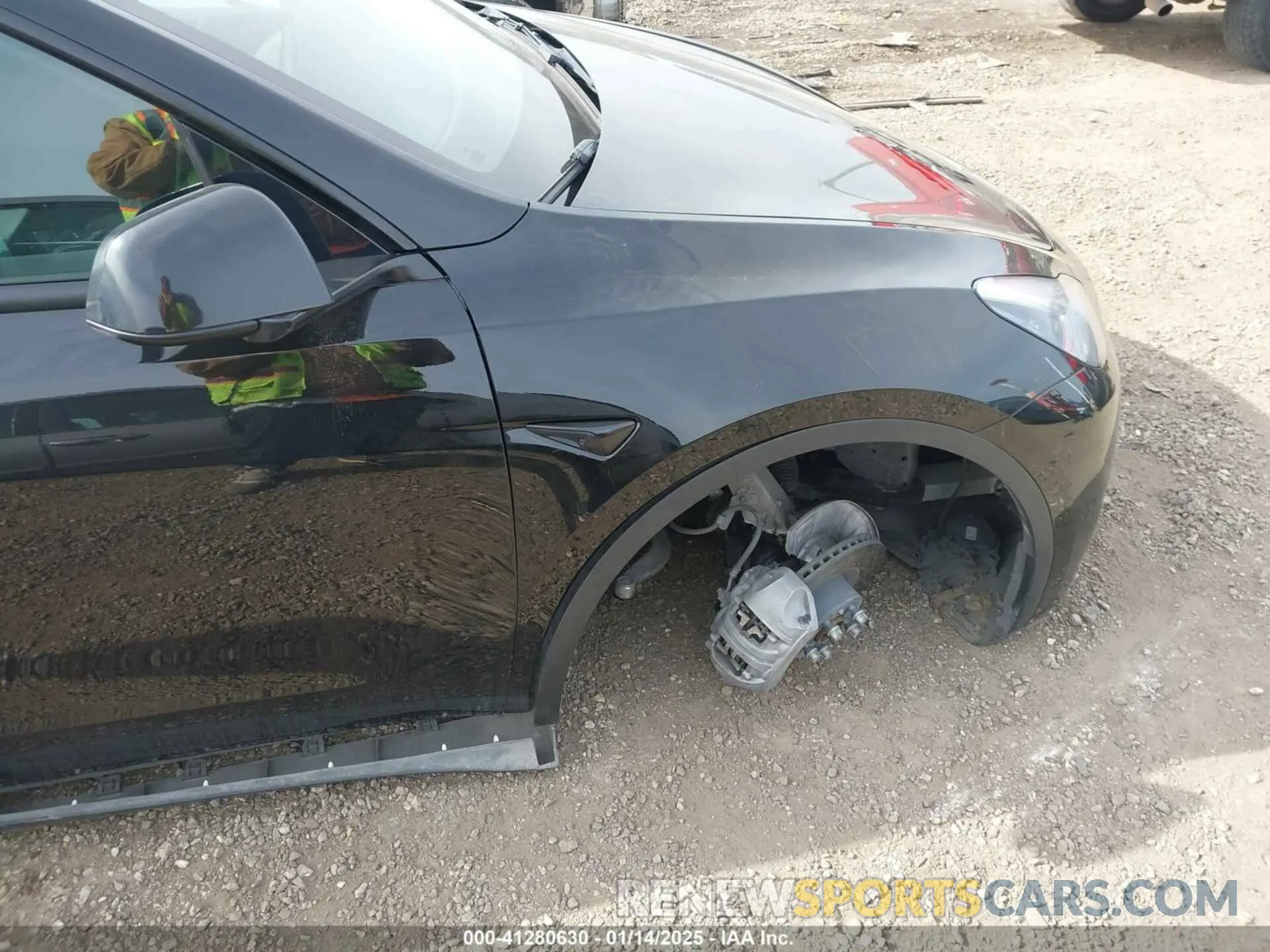 6 fotografías del automóvil dañado 5YJYGDEE9MF111843 TESLA MODEL Y 2021