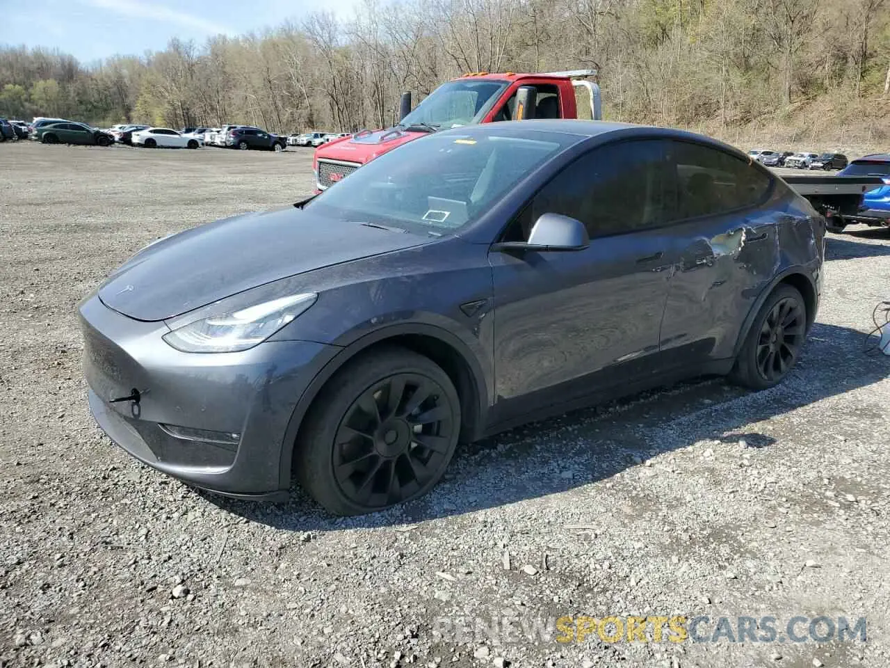 1 fotografías del automóvil dañado 5YJYGDEE9MF119974 TESLA MODEL Y 2021