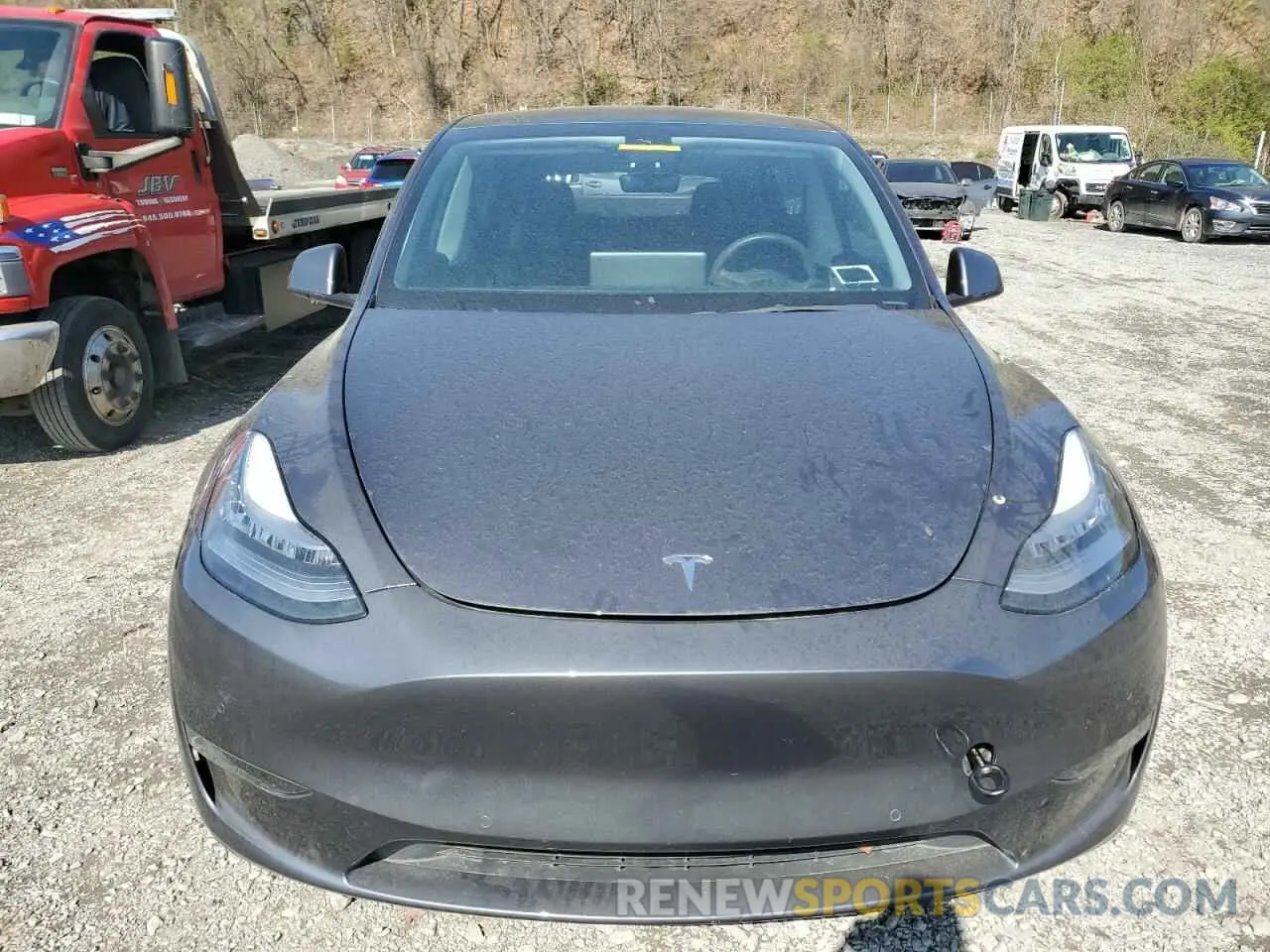 5 fotografías del automóvil dañado 5YJYGDEE9MF119974 TESLA MODEL Y 2021
