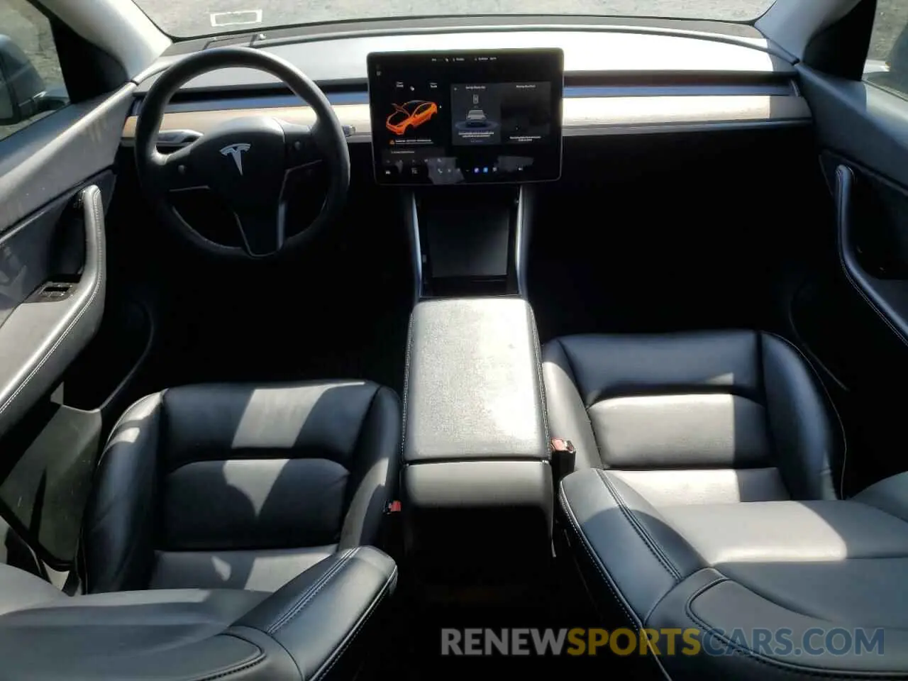 8 fotografías del automóvil dañado 5YJYGDEE9MF119974 TESLA MODEL Y 2021