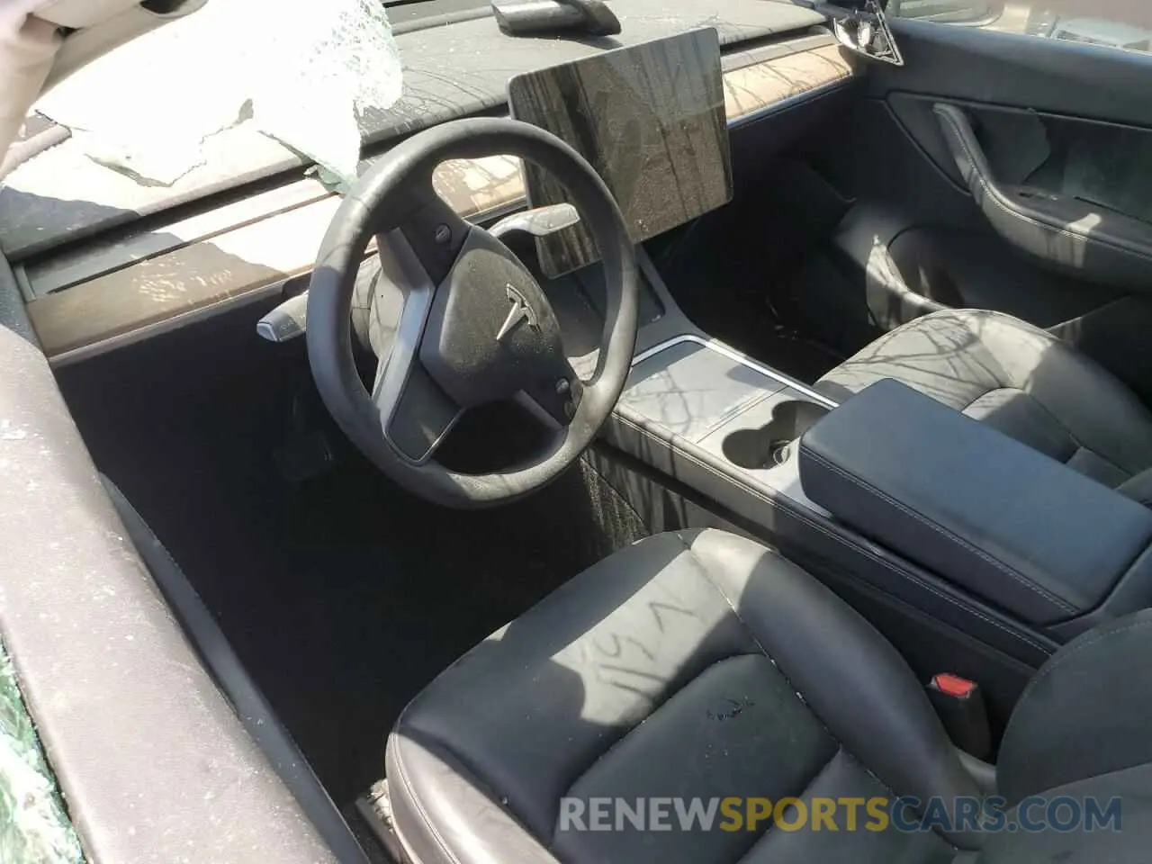 8 fotografías del automóvil dañado 5YJYGDEE9MF148472 TESLA MODEL Y 2021