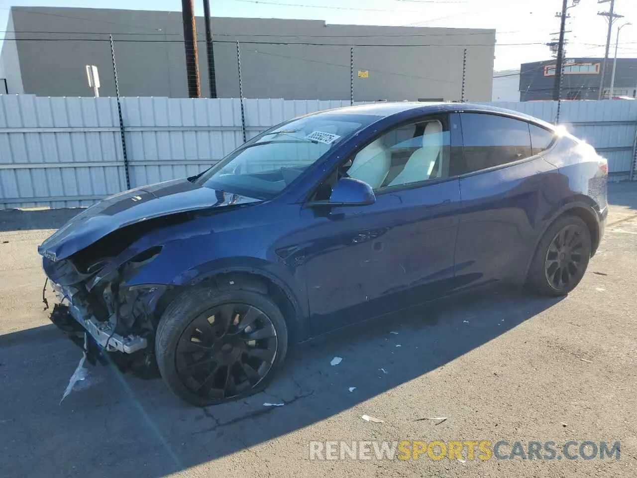 1 fotografías del automóvil dañado 5YJYGDEE9MF158144 TESLA MODEL Y 2021
