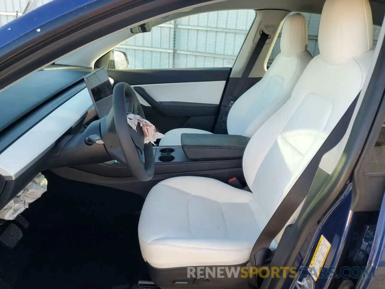 7 fotografías del automóvil dañado 5YJYGDEE9MF158144 TESLA MODEL Y 2021