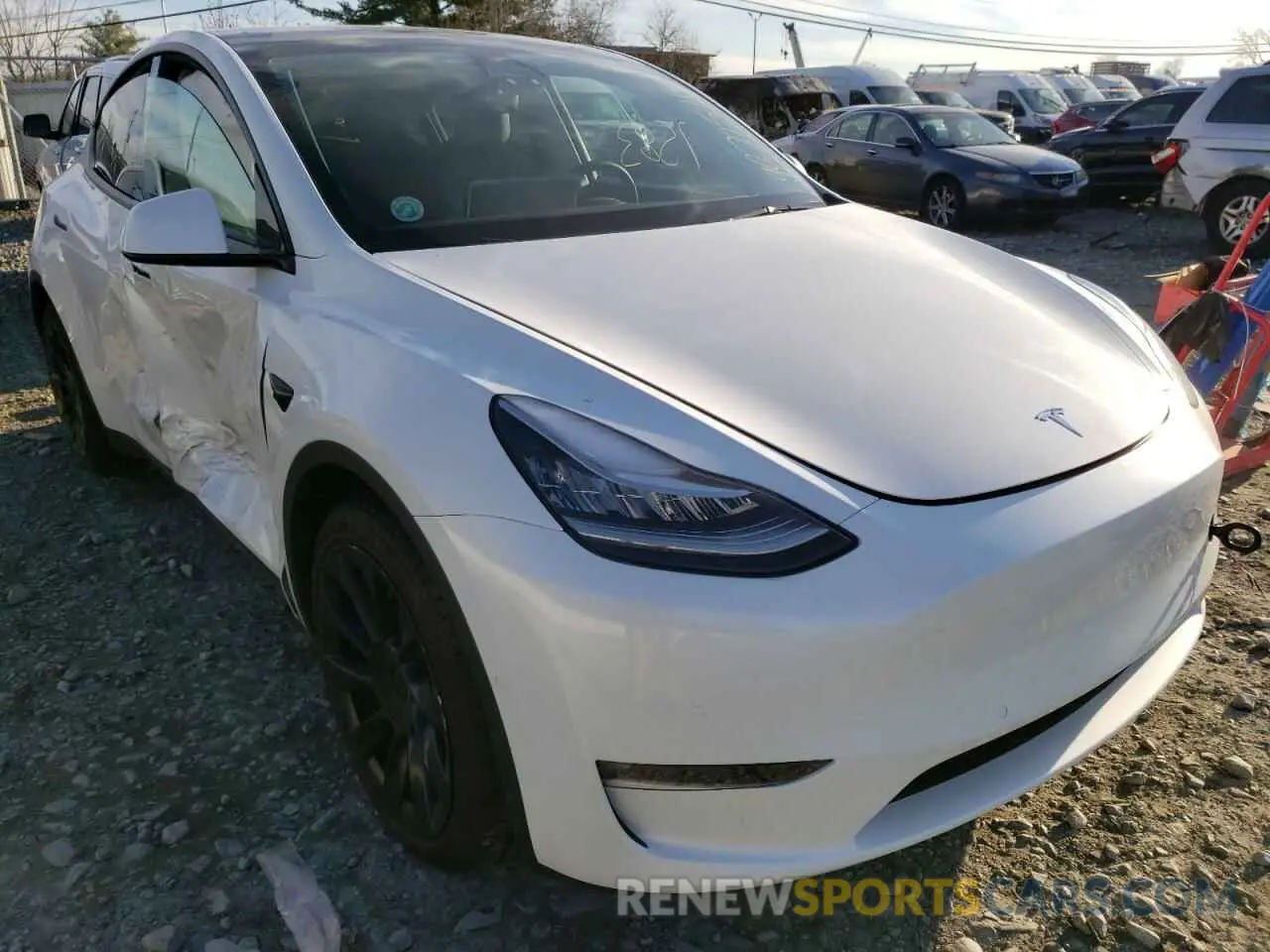 1 fotografías del automóvil dañado 5YJYGDEE9MF208301 TESLA MODEL Y 2021