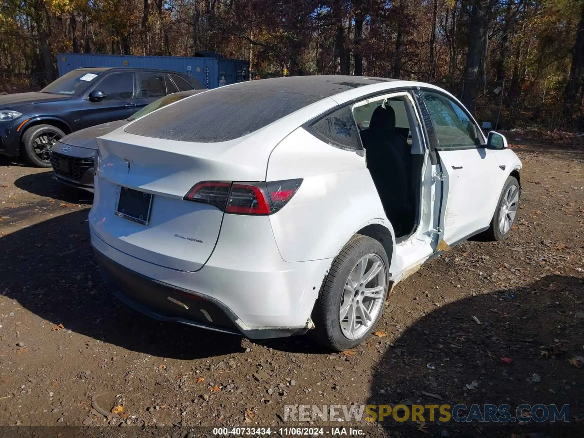 4 fotografías del automóvil dañado 5YJYGDEE9MF209142 TESLA MODEL Y 2021