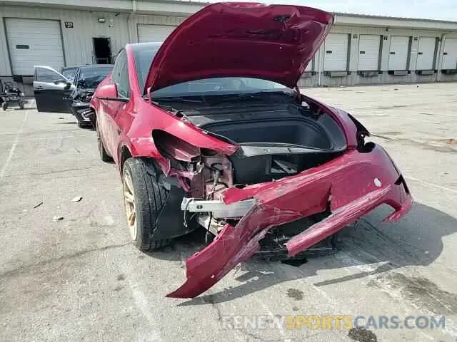 14 fotografías del automóvil dañado 5YJYGDEE9MF293849 TESLA MODEL Y 2021