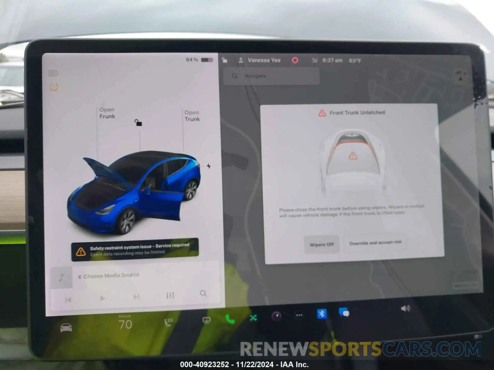 18 fotografías del automóvil dañado 5YJYGDEE9MF295956 TESLA MODEL Y 2021