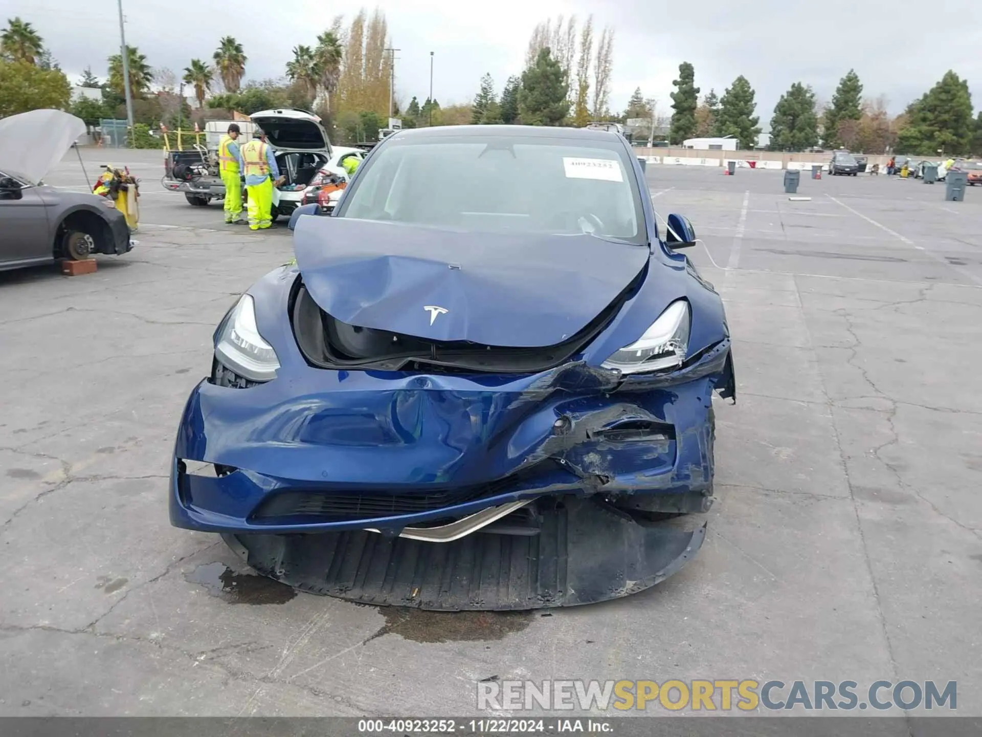 6 fotografías del automóvil dañado 5YJYGDEE9MF295956 TESLA MODEL Y 2021