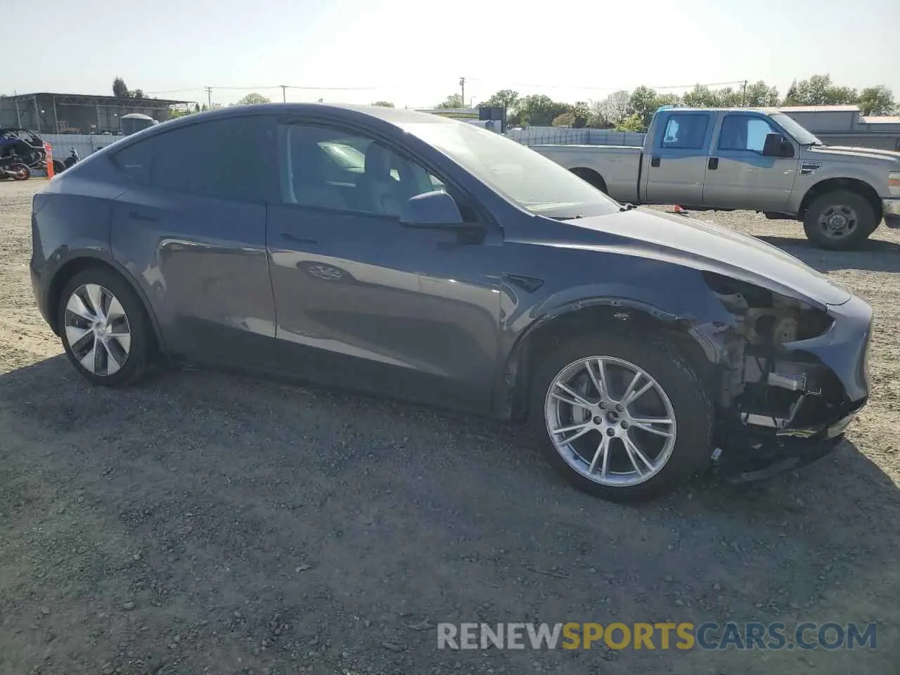 4 fotografías del automóvil dañado 5YJYGDEE9MF304607 TESLA MODEL Y 2021