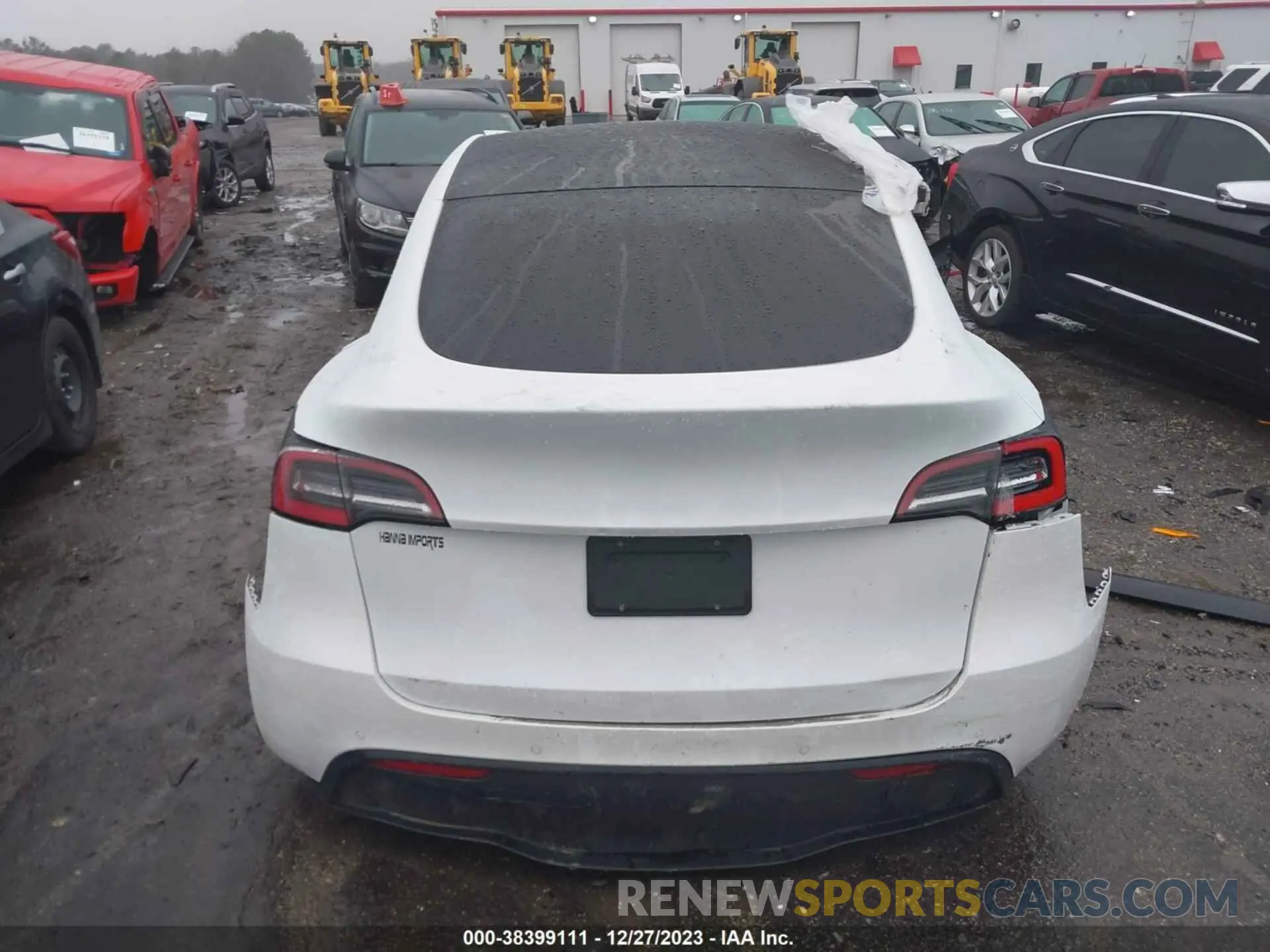 16 fotografías del automóvil dañado 5YJYGDEEOMF118986 TESLA MODEL Y 2021