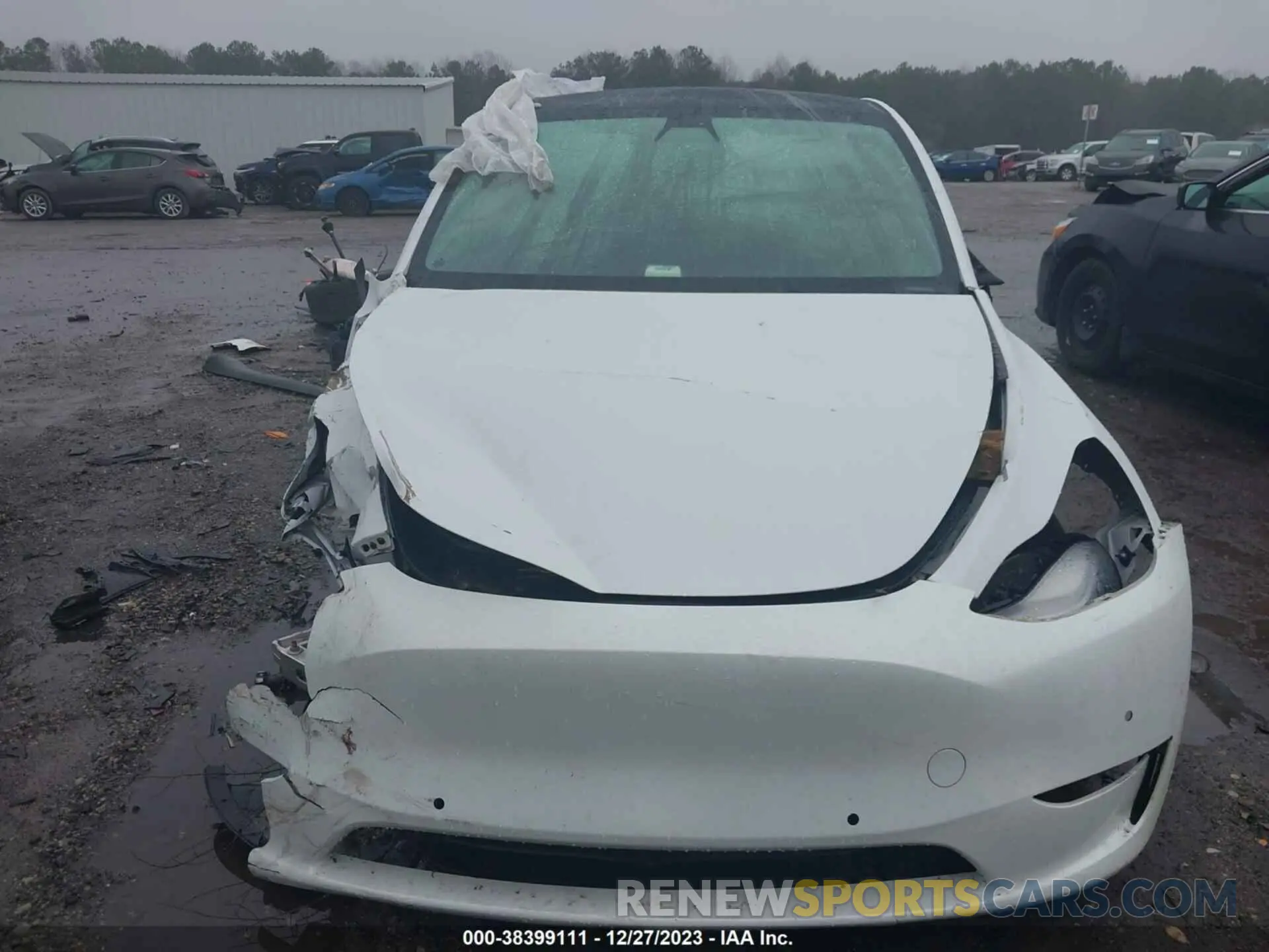 6 fotografías del automóvil dañado 5YJYGDEEOMF118986 TESLA MODEL Y 2021