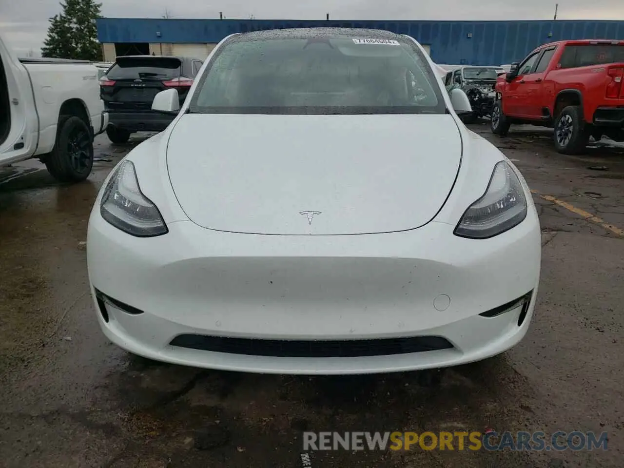 5 fotografías del automóvil dañado 5YJYGDEEXMF083826 TESLA MODEL Y 2021