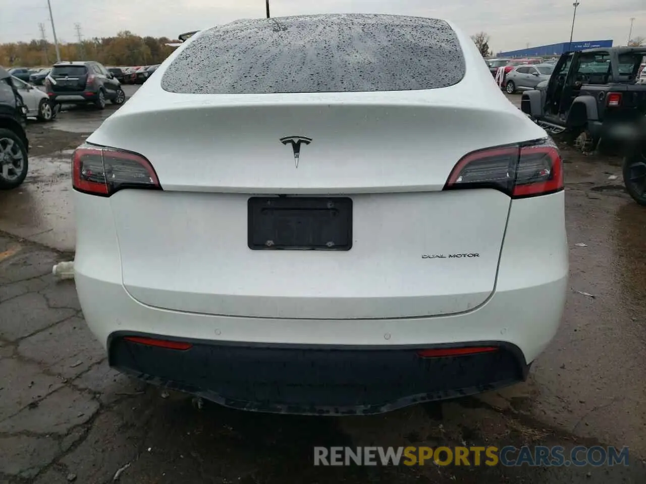 6 fotografías del automóvil dañado 5YJYGDEEXMF083826 TESLA MODEL Y 2021