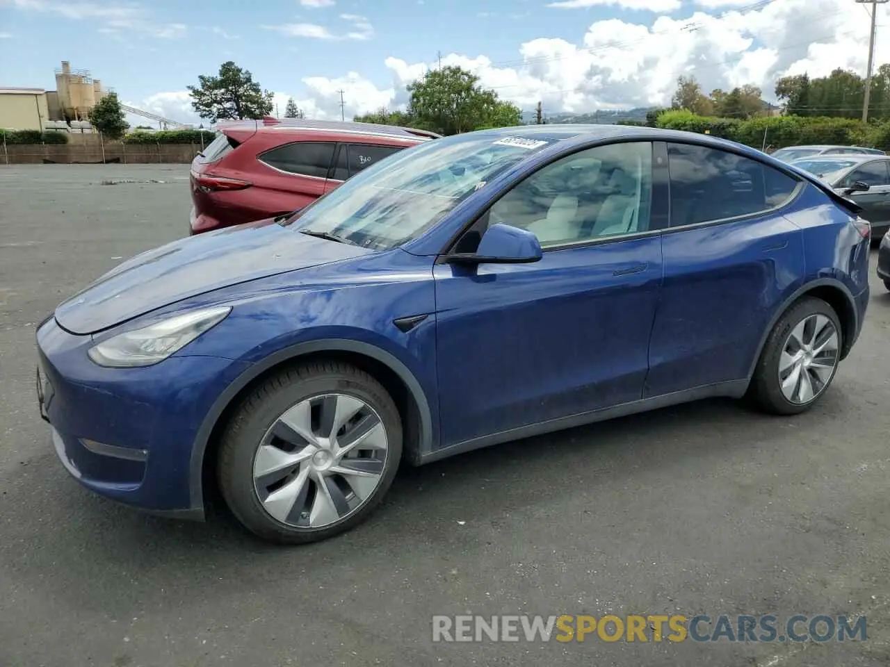 1 fotografías del automóvil dañado 5YJYGDEEXMF090050 TESLA MODEL Y 2021