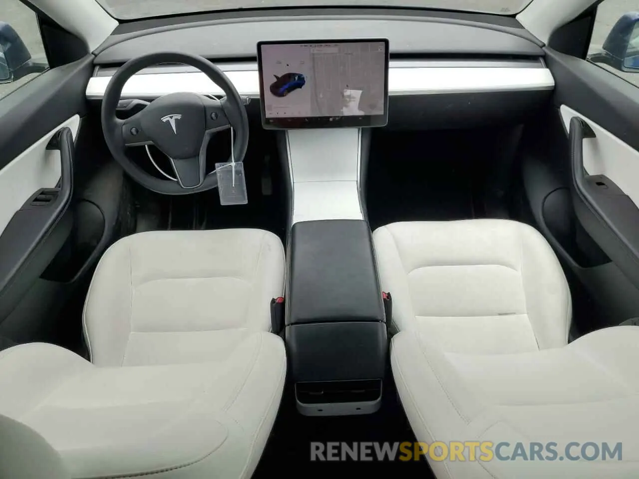 8 fotografías del automóvil dañado 5YJYGDEEXMF090050 TESLA MODEL Y 2021