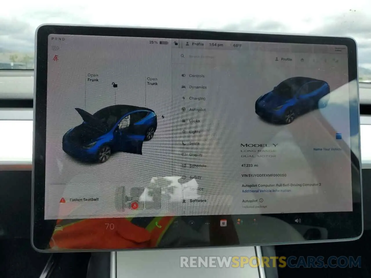 9 fotografías del automóvil dañado 5YJYGDEEXMF090050 TESLA MODEL Y 2021