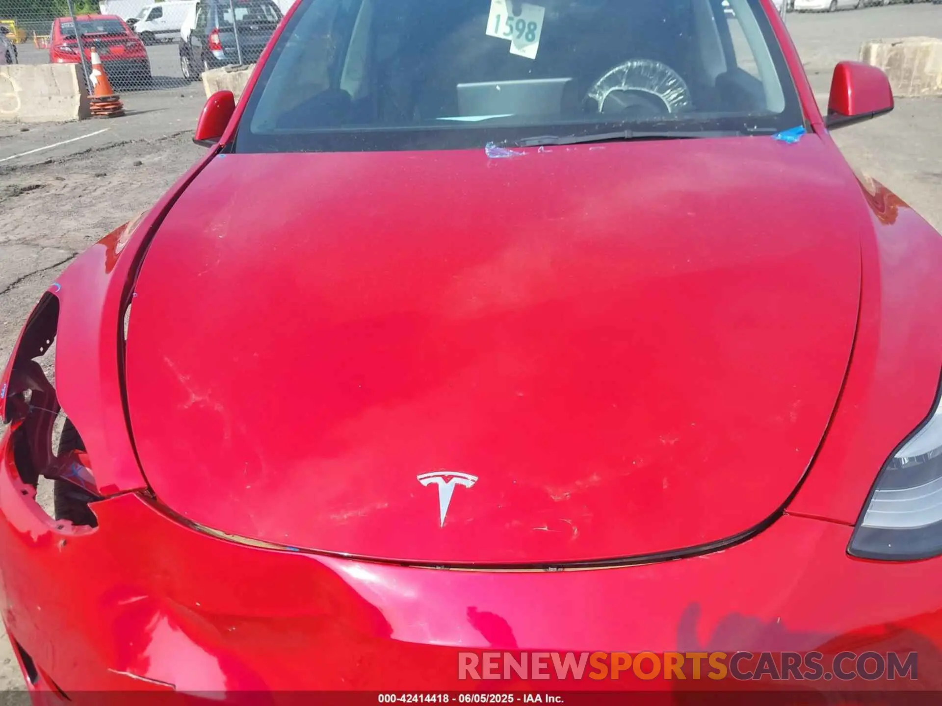 10 fotografías del automóvil dañado 5YJYGDEEXMF092431 TESLA MODEL Y 2021