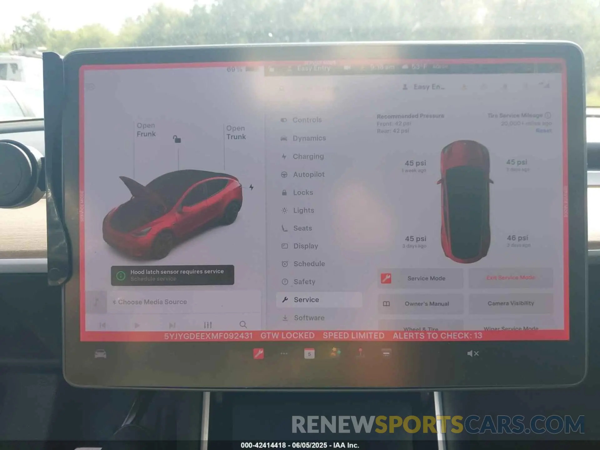 18 fotografías del automóvil dañado 5YJYGDEEXMF092431 TESLA MODEL Y 2021