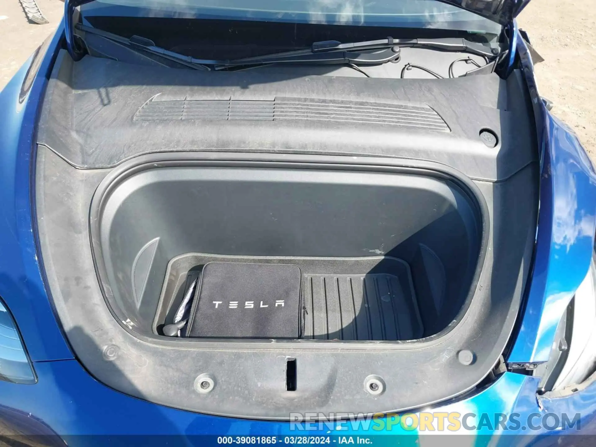 10 fotografías del automóvil dañado 5YJYGDEEXMF099881 TESLA MODEL Y 2021
