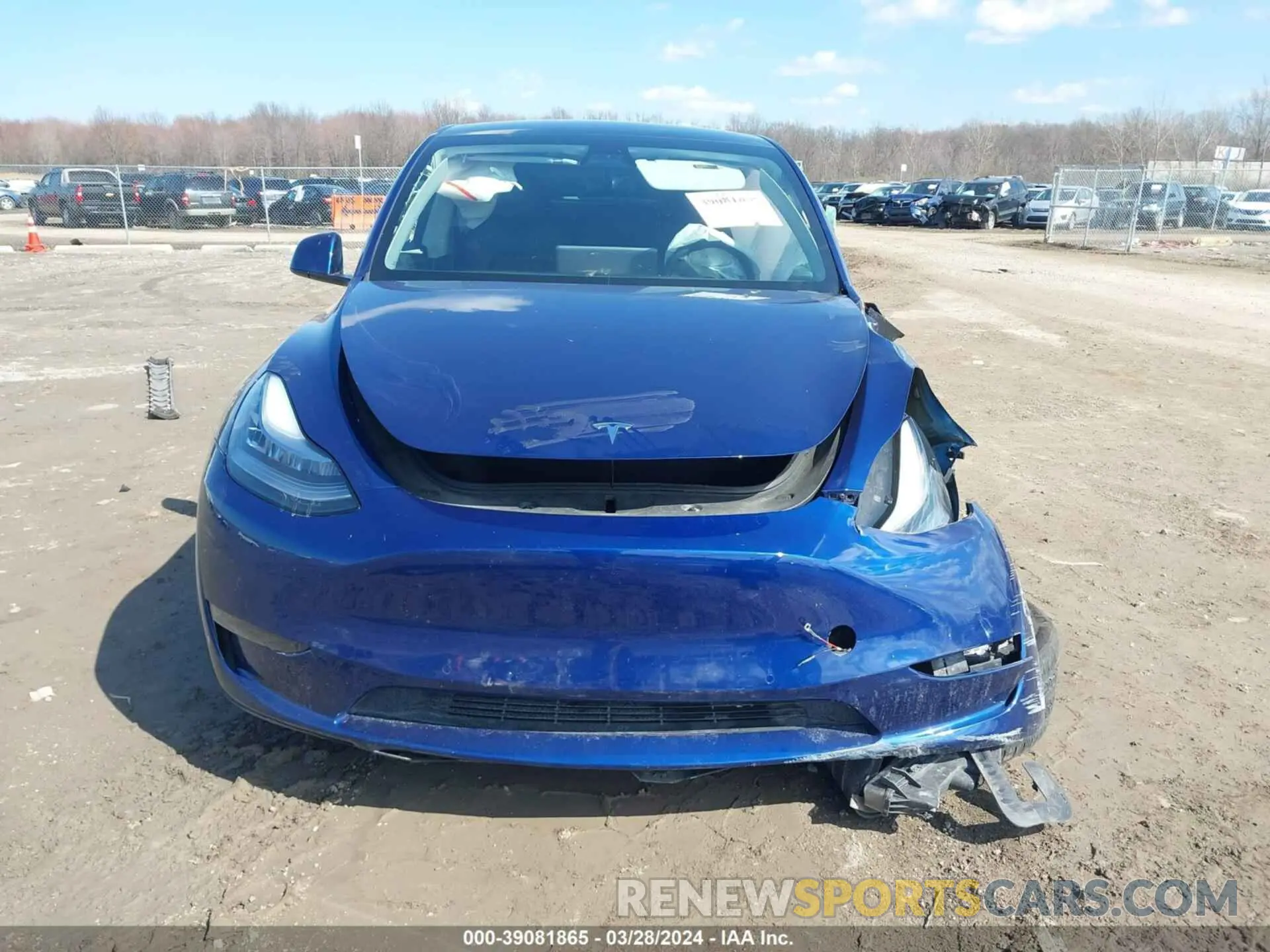 11 fotografías del automóvil dañado 5YJYGDEEXMF099881 TESLA MODEL Y 2021