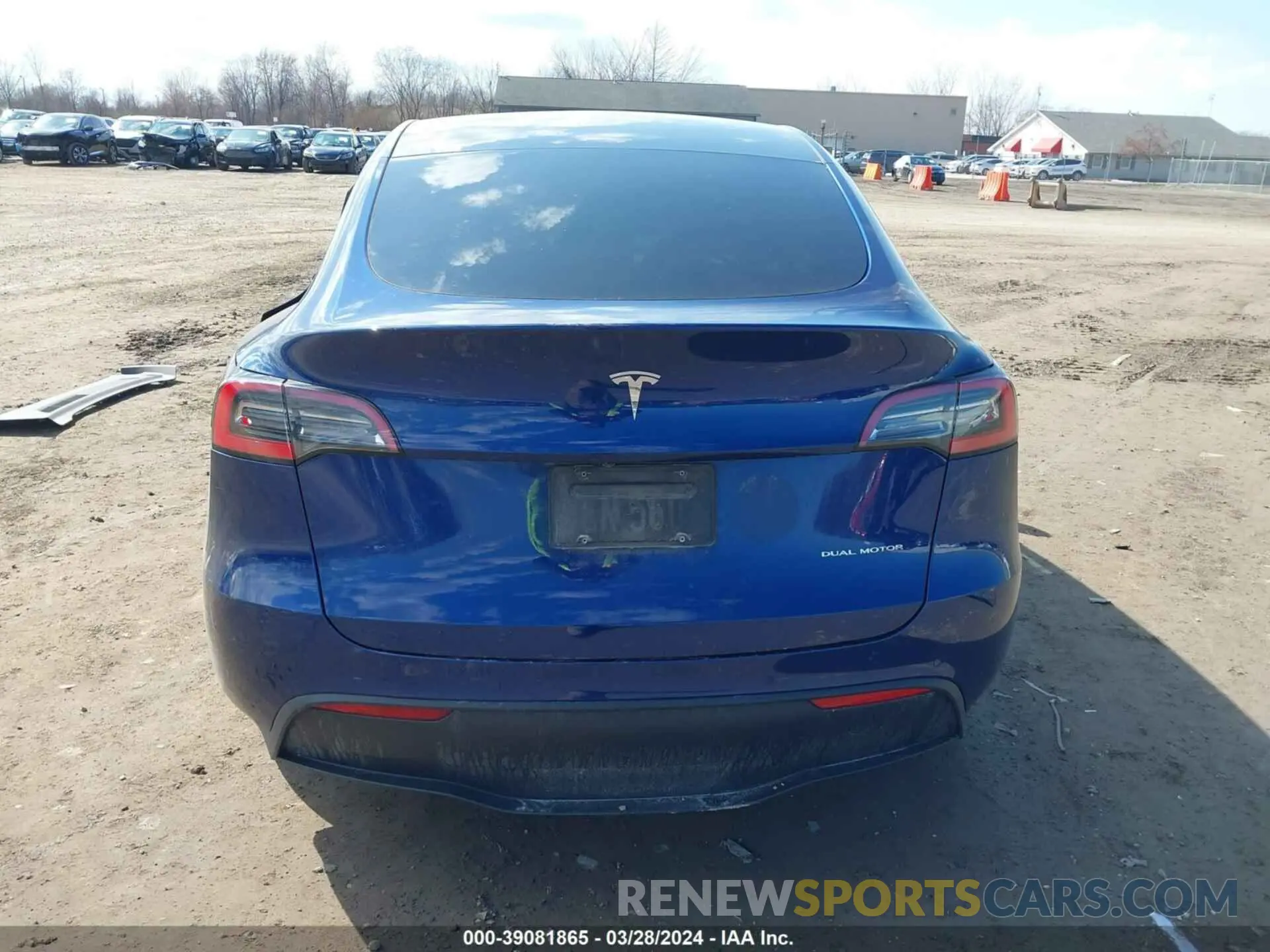 15 fotografías del automóvil dañado 5YJYGDEEXMF099881 TESLA MODEL Y 2021