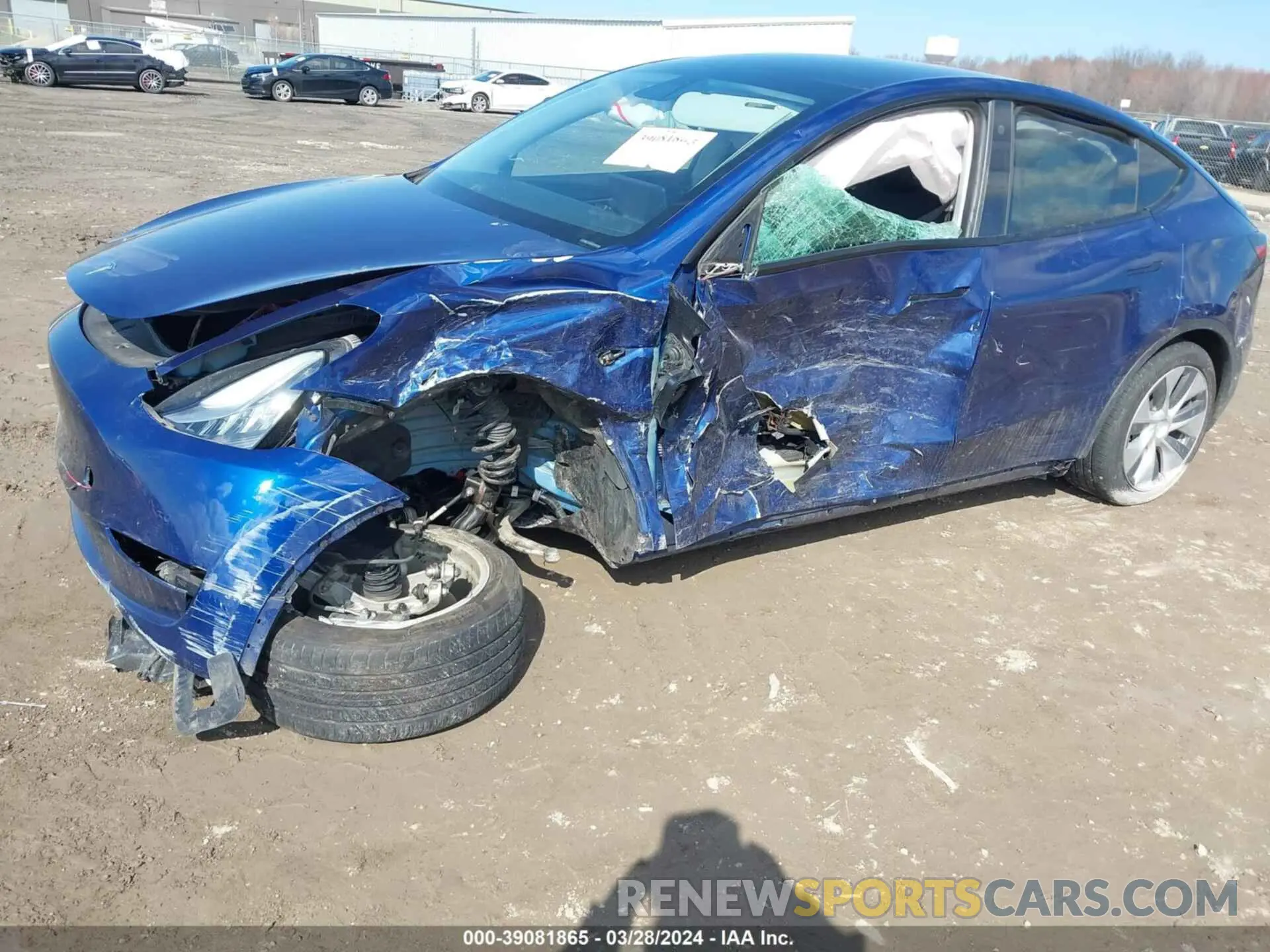 6 fotografías del automóvil dañado 5YJYGDEEXMF099881 TESLA MODEL Y 2021