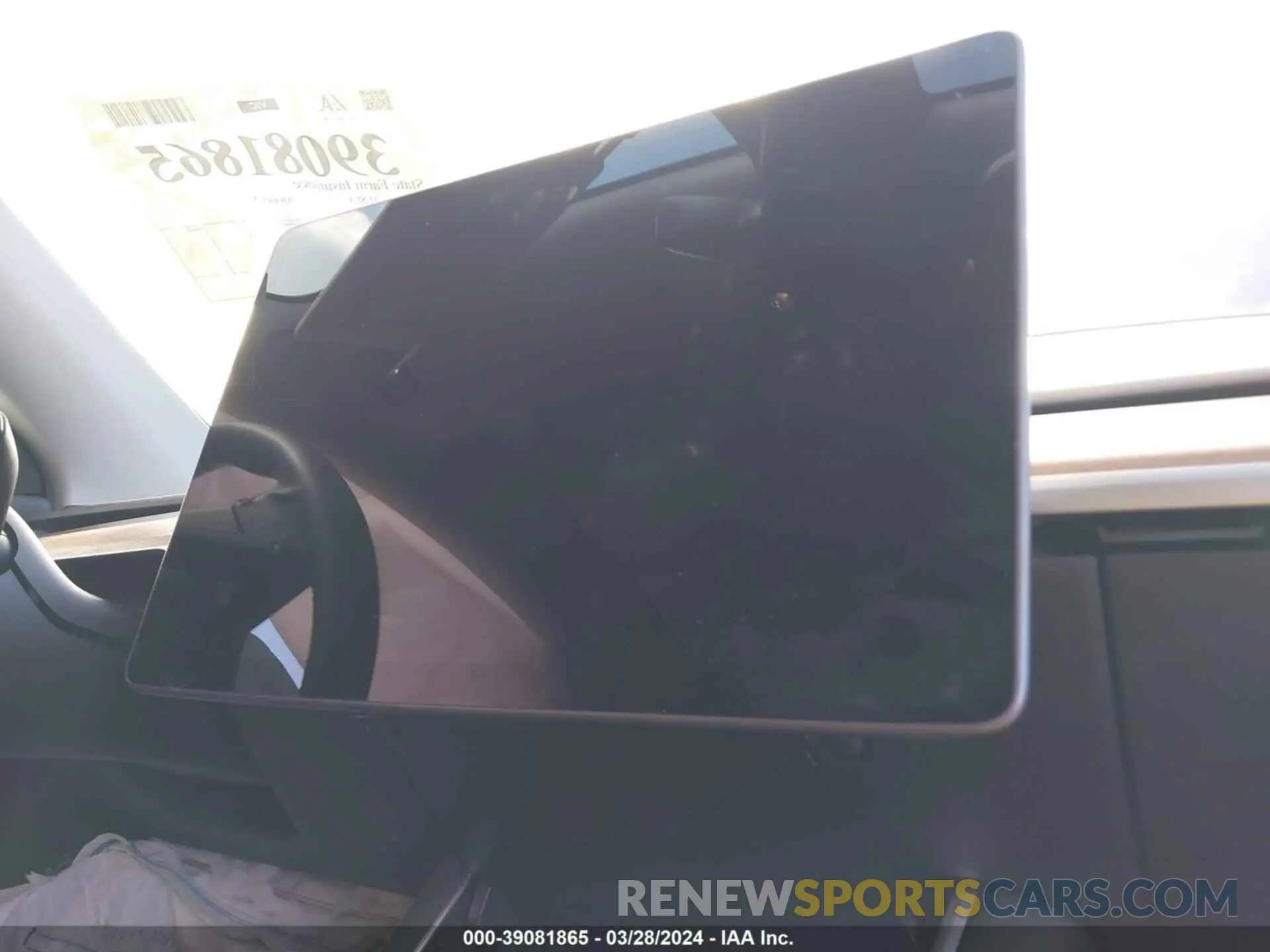 7 fotografías del automóvil dañado 5YJYGDEEXMF099881 TESLA MODEL Y 2021