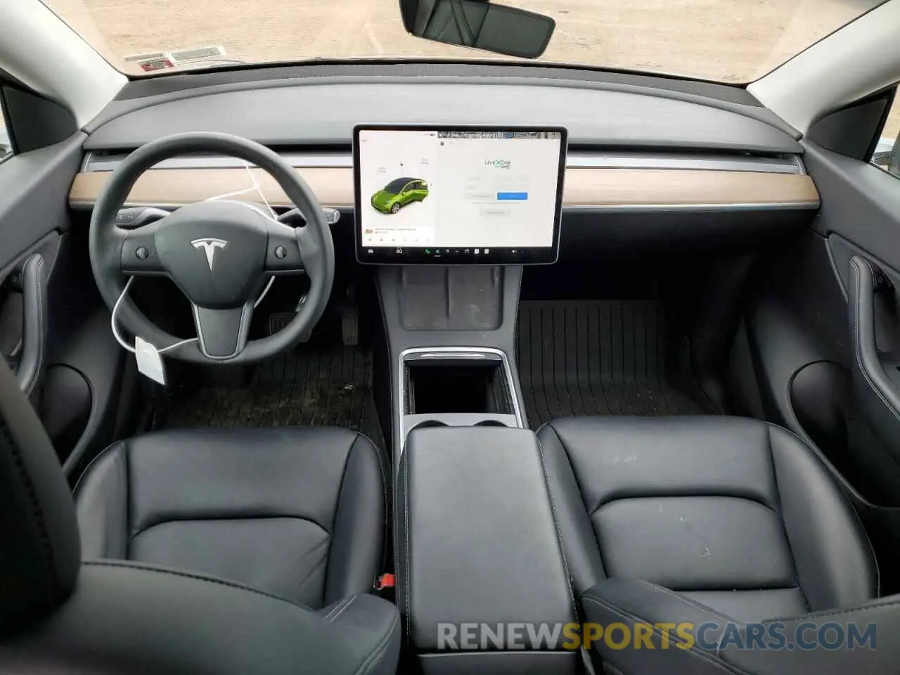 8 fotografías del automóvil dañado 5YJYGDEEXMF142180 TESLA MODEL Y 2021
