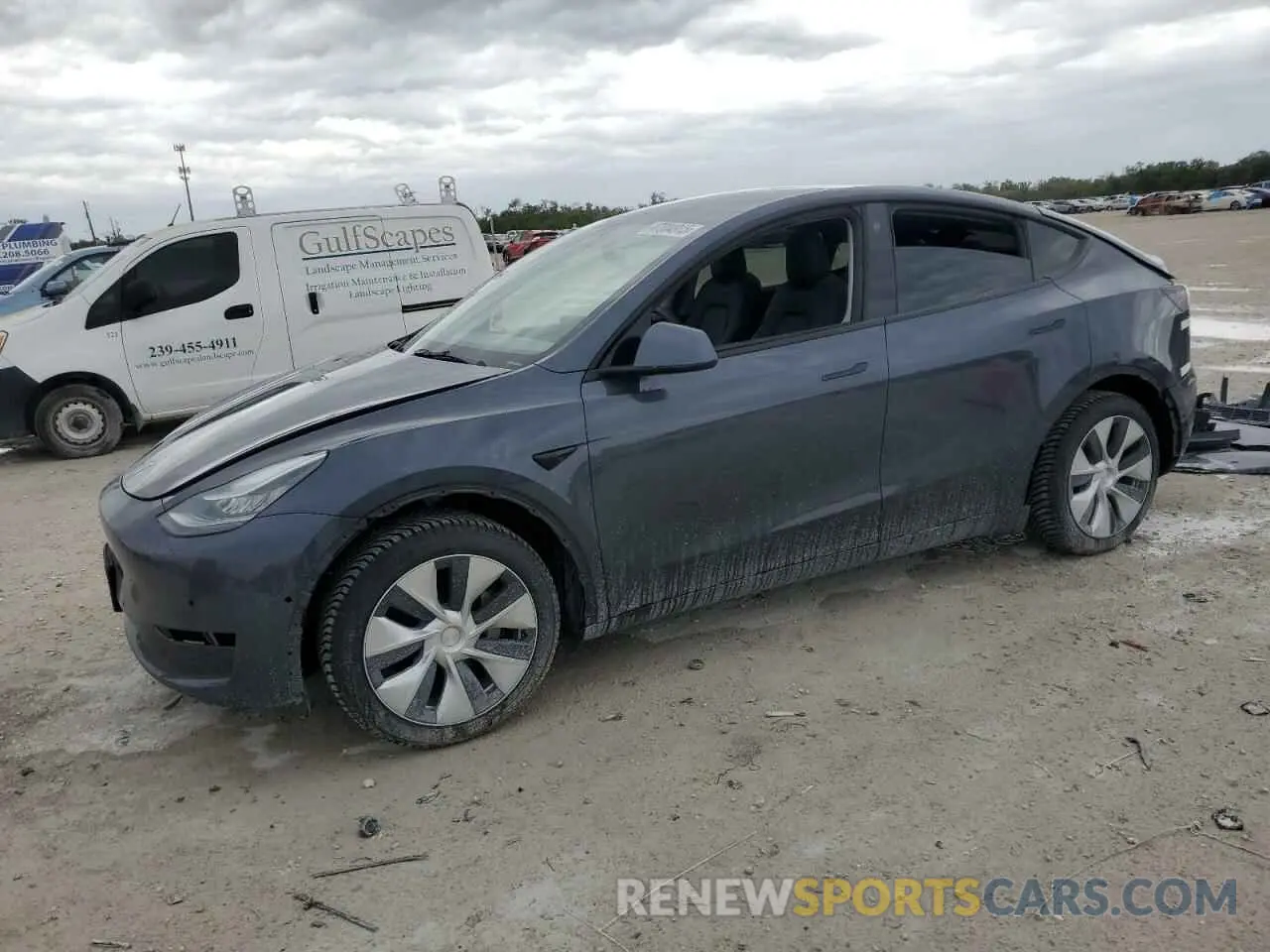 1 fotografías del automóvil dañado 5YJYGDEEXMF145838 TESLA MODEL Y 2021